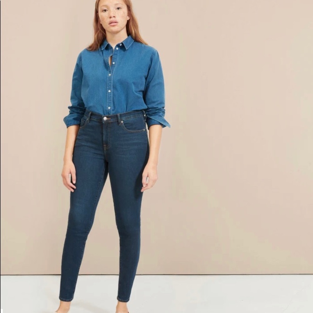 EUC Everlane The Authentic Stretch Mid-Rise Skinny Jean (ankle-length) size 29